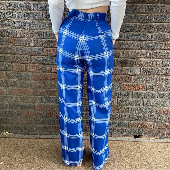 Urban Outfitters Plaid Straight Leg Pants - Picture 2 of 4